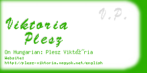 viktoria plesz business card